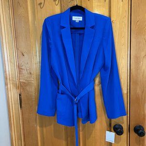 Beautiful Blue Belted Jacket